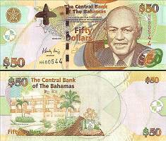 *50 bahamských dolárov Bahamy 2006, P75 UNC - Kliknutím na obrázok zatvorte -